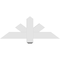 Ekena Millwork Kennewick Architectural Grade PVC Gable Bracket, 36"W x 13 1/2"H x 2"D x 4"F, 9/12 Pitch GBP036X14X0204KEN00 - alternate 2